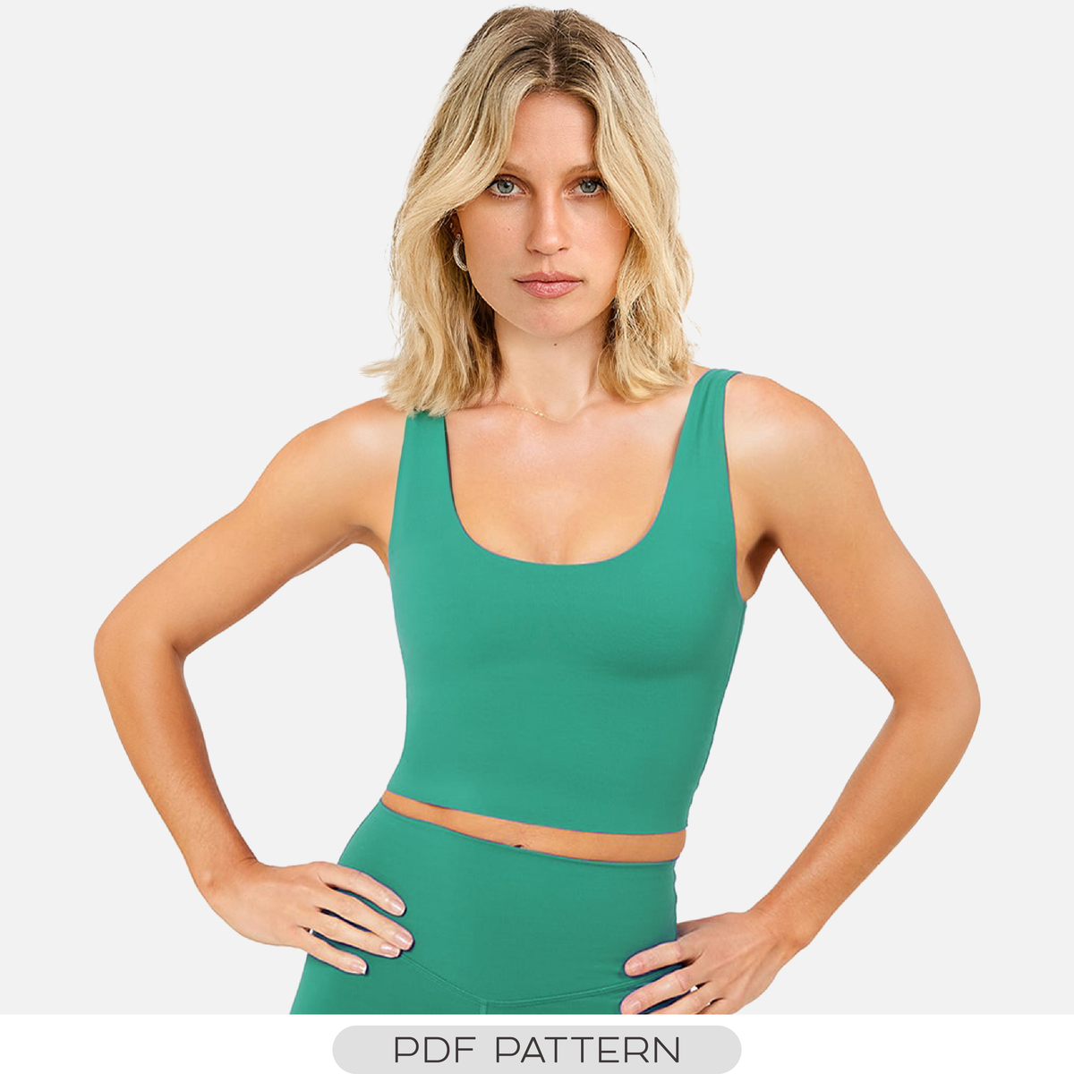 YOGA TOP SEWING PATTERN (REVERSIBLE)