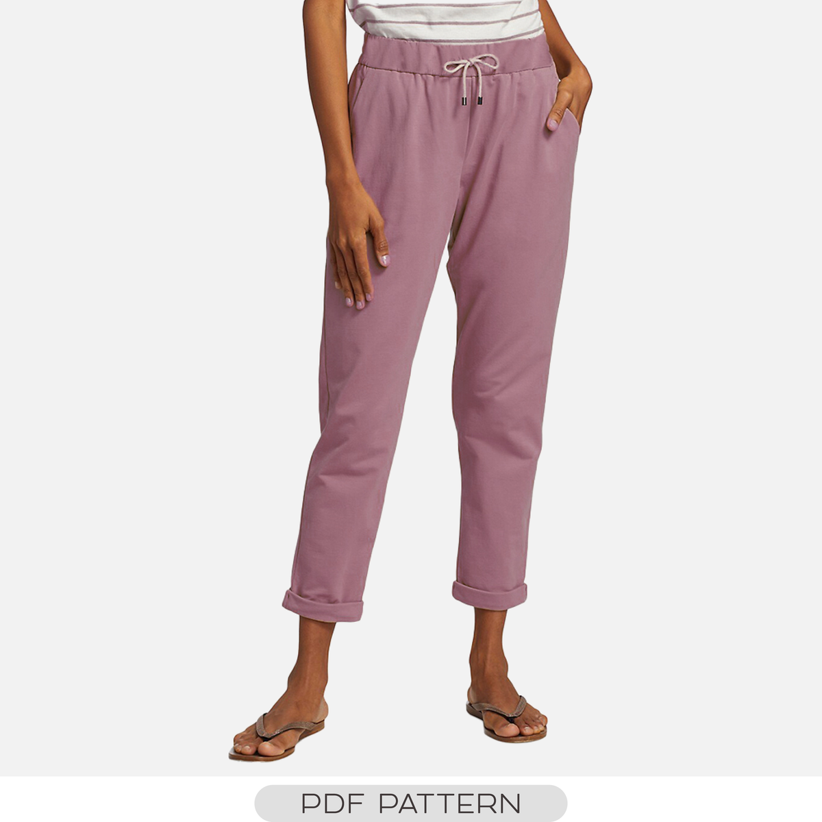 CROPPED PANTS PATTERN FOR BEGINNERS