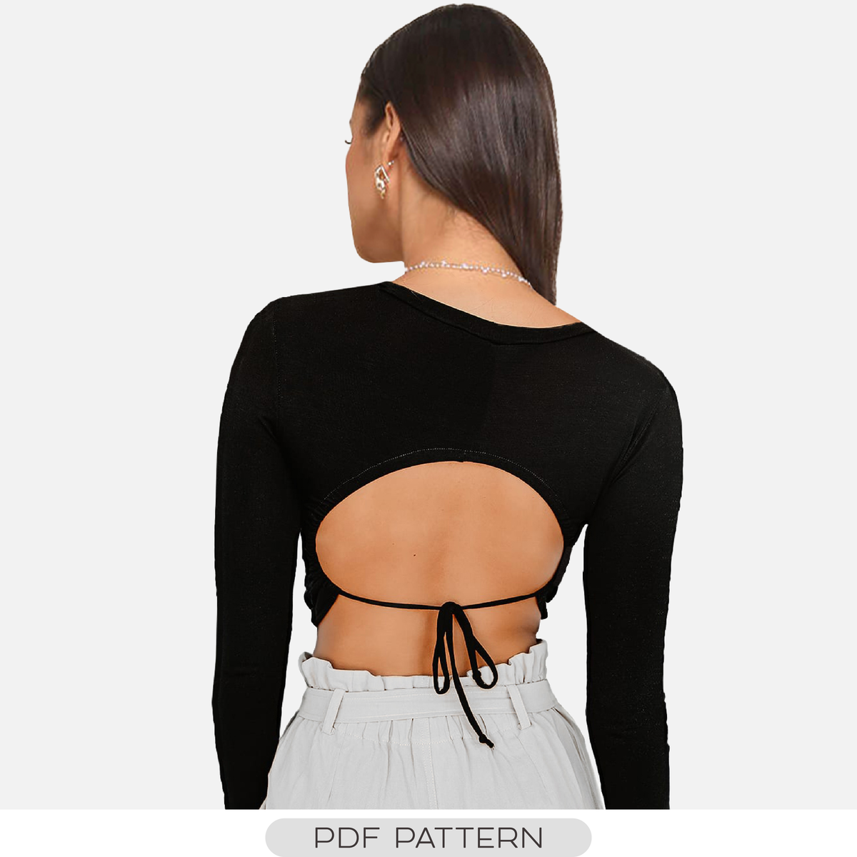 OPEN BACK TOP PATTERN