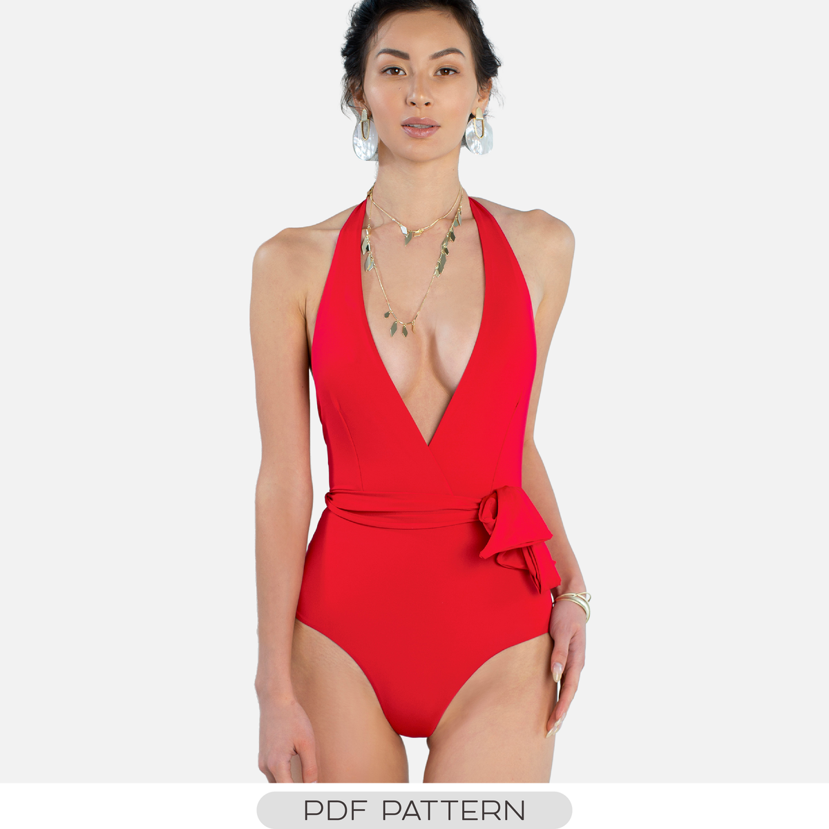 HALTER STYLE SWIMSUIT PATTERN