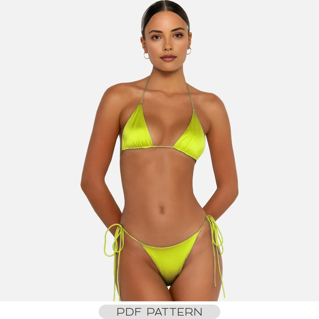 Pattern Bikini 3pc Set