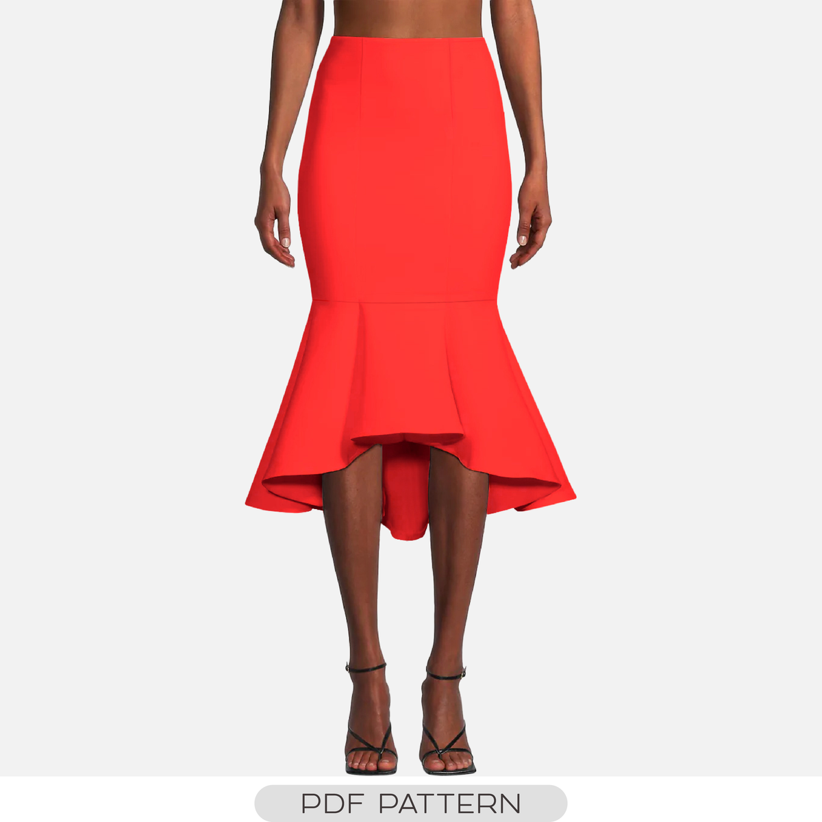 ELEGANT MIDI SKIRT PDF PATTERN