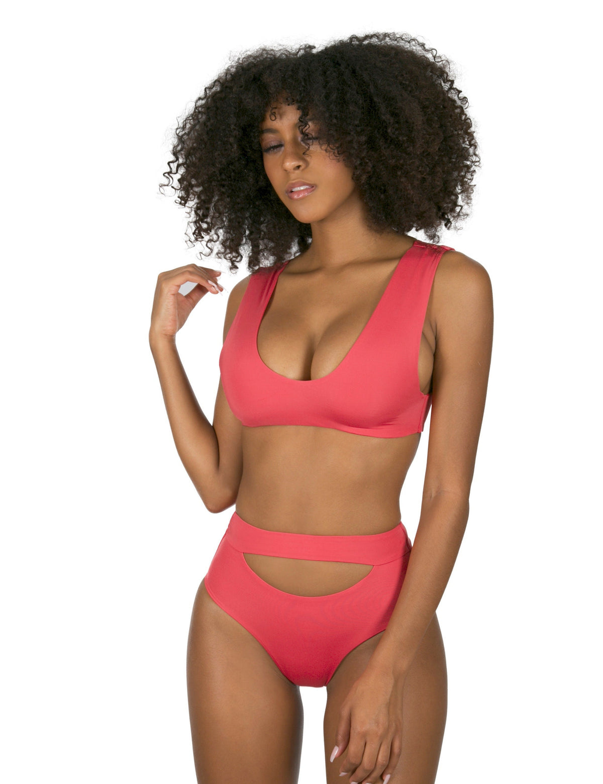 Swimsuit Sewing Pattern / High Waisted Bikini Bottom Sewing Pattern / Beginner Bathing Suit Sewing Pattern / Size XS-2XL