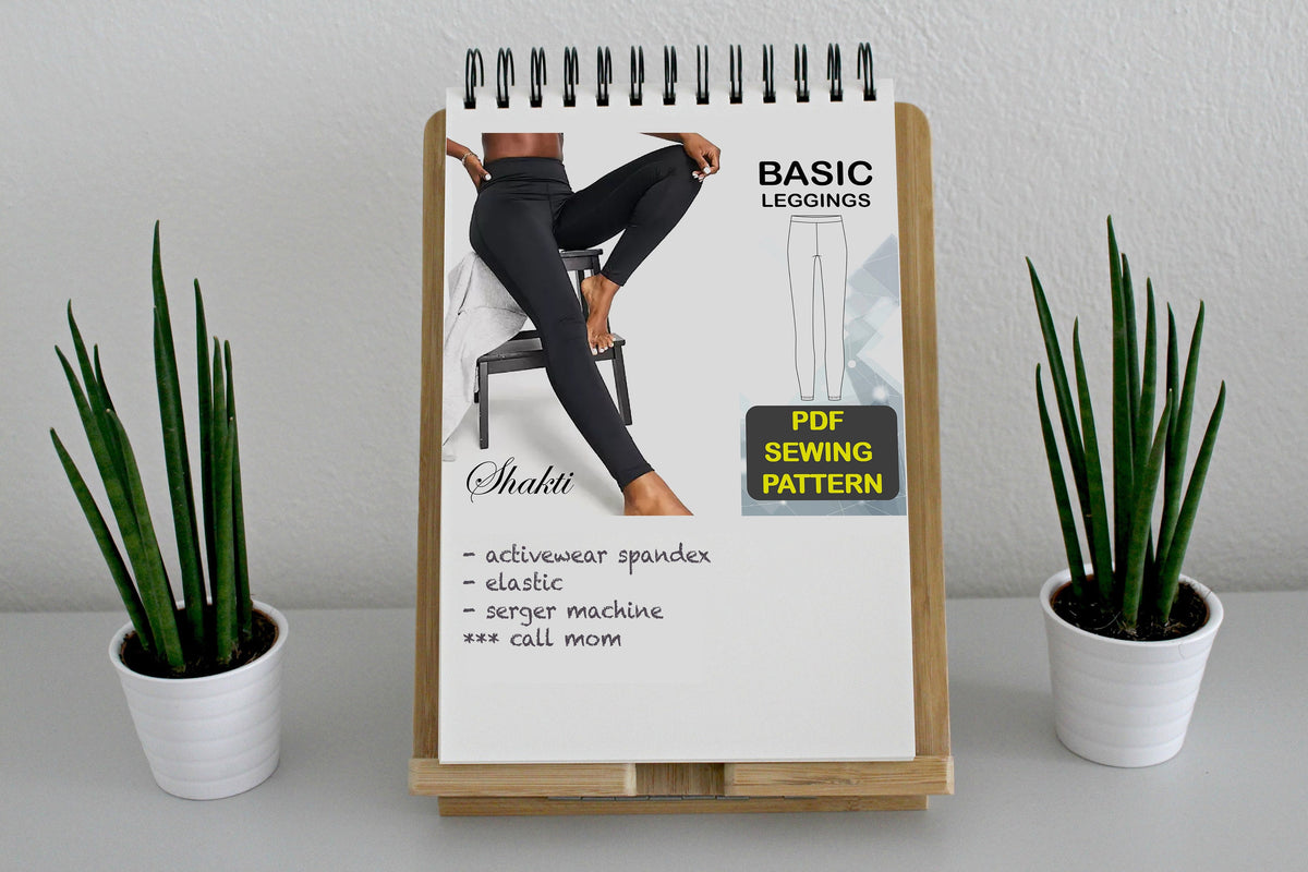 Leggings Sewing Pattern / Workout Pants Pattern / Active Pants Pdf Pattern / Digital Sewing Patterns / 6 sizes XS - XXL Instant Download