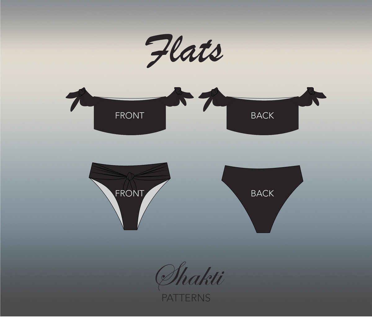 Bikini Set Pdf Pattern | Top & Bottom | DIY Bikini Sewing Pattern | Size XS-XL | Patron maillot de bain | Patrón de Vestido de Baño
