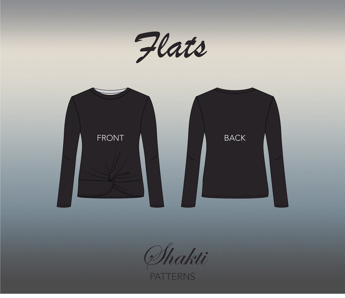 Top Sewing Pattern / Long Sleeve Casual Sewing Pattern / PDF Long Sleeve Pattern / 6 Sizes XS-XXL / Instant Download