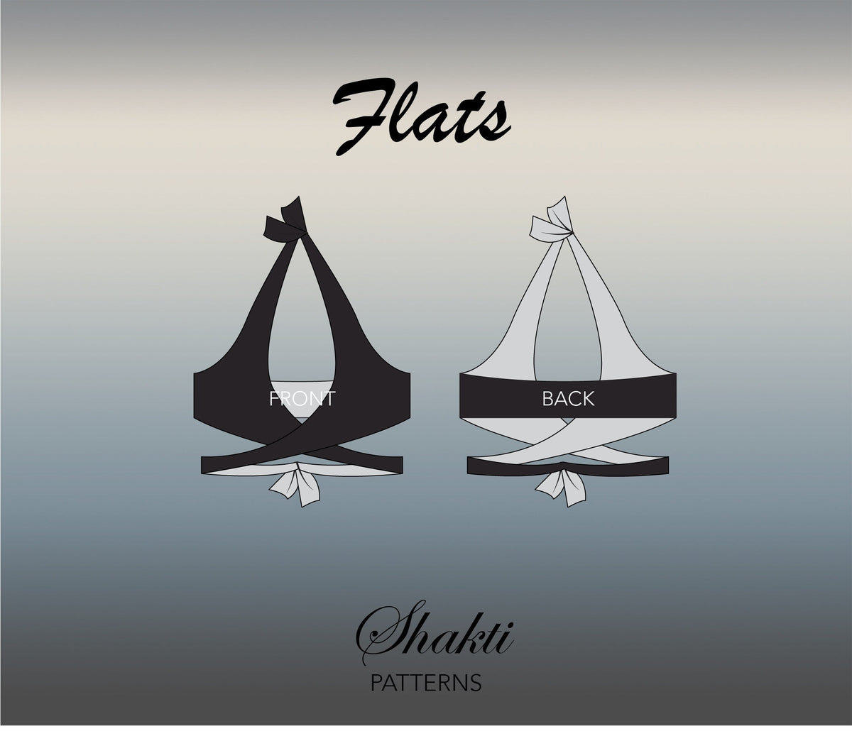 Bikini Top Sewing Pattern / Wrap Top Bikini Sewing Pattern / Size XS-2XL | Patron maillot de bain | Patrón de Vestido de Baño