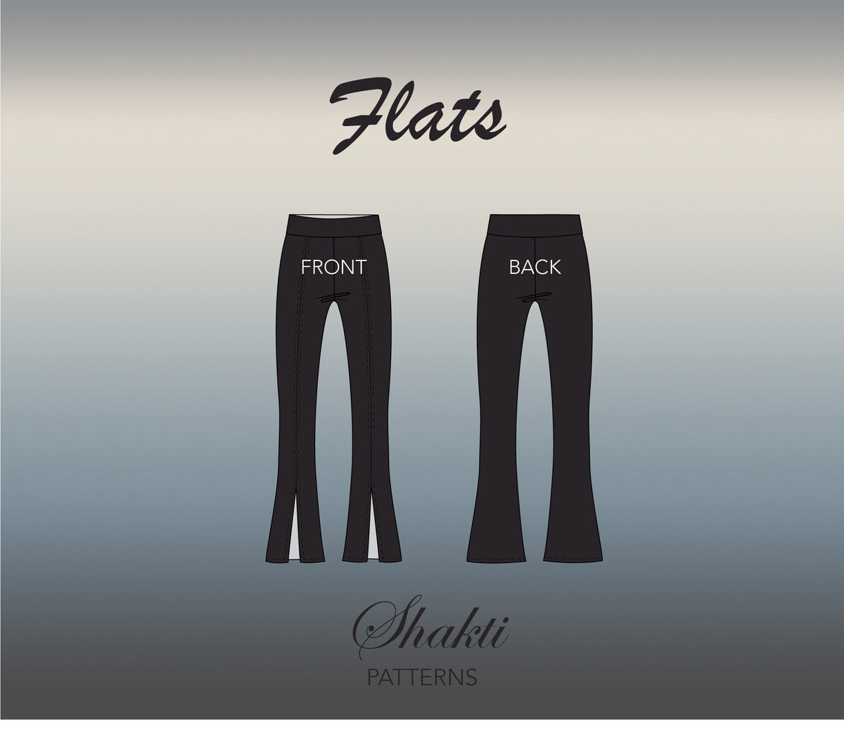 Leggings Sewing Pattern / Split Hem Pants Sewing Pattern / Digital Sewing Pattern / 7/8 Length Pants