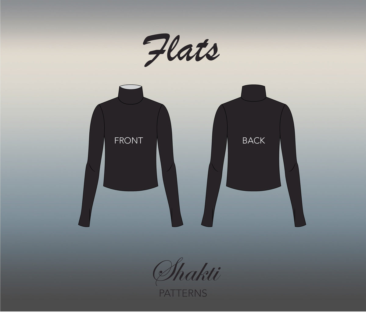 Turtleneck Top Pdf Pattern / Long Sleeve Top Sewing Pattern | PDF Digital Turtleneck Pattern / 6 Sizes XS-XXL / Instant Download