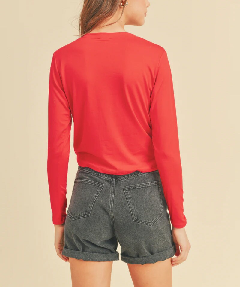 Top Sewing Pattern / Long Sleeve Casual Sewing Pattern / PDF Long Sleeve Pattern / 6 Sizes XS-XXL / Instant Download