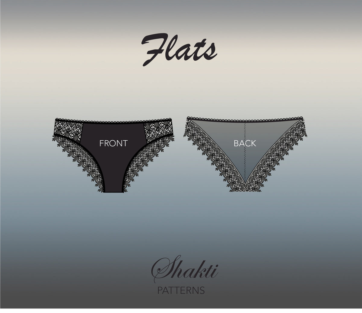 Panties Pdf Pattern / Lingerie Sewing Pattern / Silk Lace Briefs Sewing Pattern / DIY Women Underwear / Size XS-2XL
