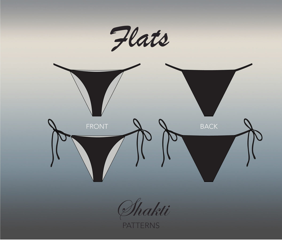 Bikini Bottom Pdf Pattern / Swimwear Bottom Sewing Pattern / 8 Sizes XS-4XL / Instant Download / Patrón de Vestido de Baño