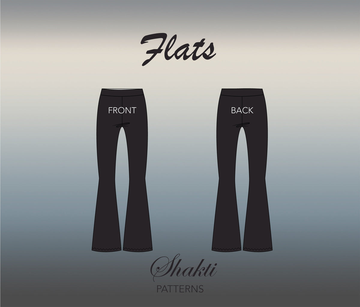 Womens Pants Sewing Pattern / Flared Pants Pattern / 8 sizes XS - 4XL / Instant Download