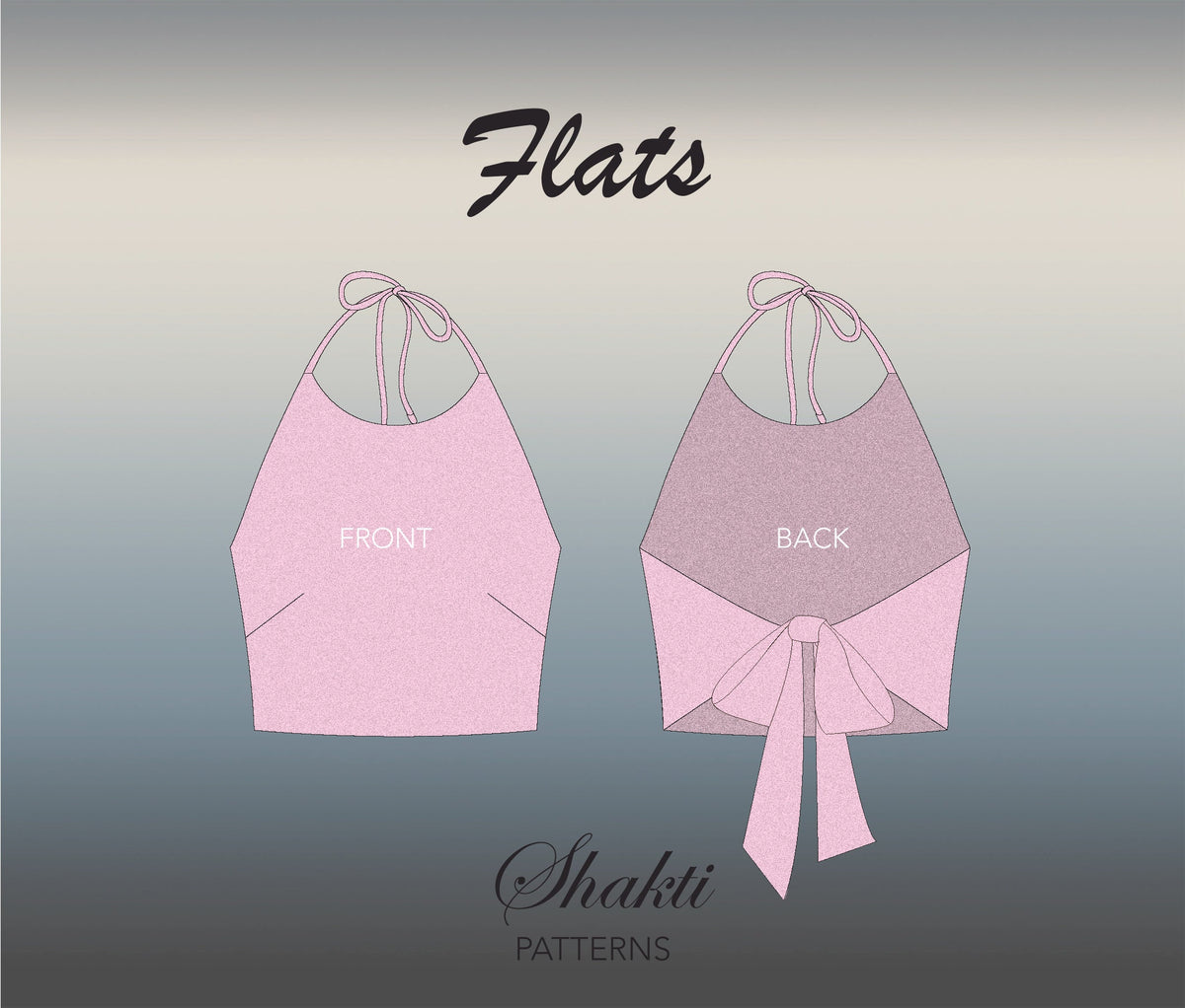 Backless Halter Top Sewing Pattern, Plus Size Blouse Pattern in 8 Sizes XS-4XL, Digital Patterns