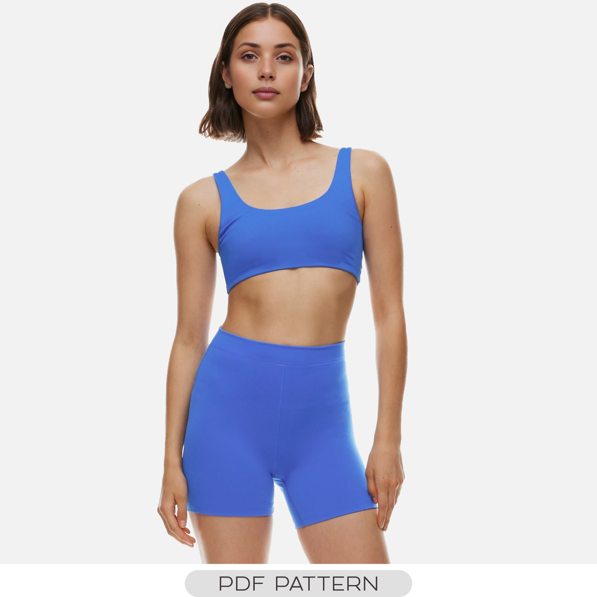 FITNESS SET PATTERN - TOP AND SHORTS