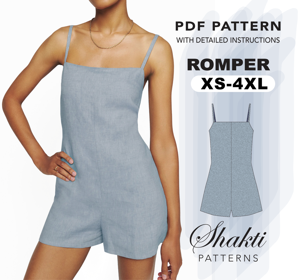 Shorts With Pockets Sewing Pattern, 8 Sizes XS-4XL, Instant Download –  Shakti Patterns