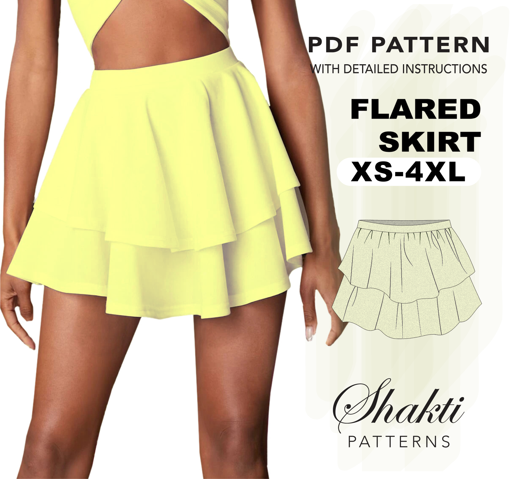 Ravelry: Tiered Ruffle Skirt pattern by Cynthia Parker