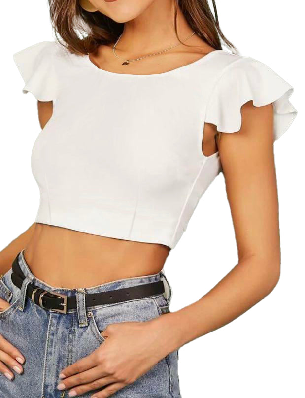 Open Back Crop Top Sewing Pattern, XS-4XL, Instant Download