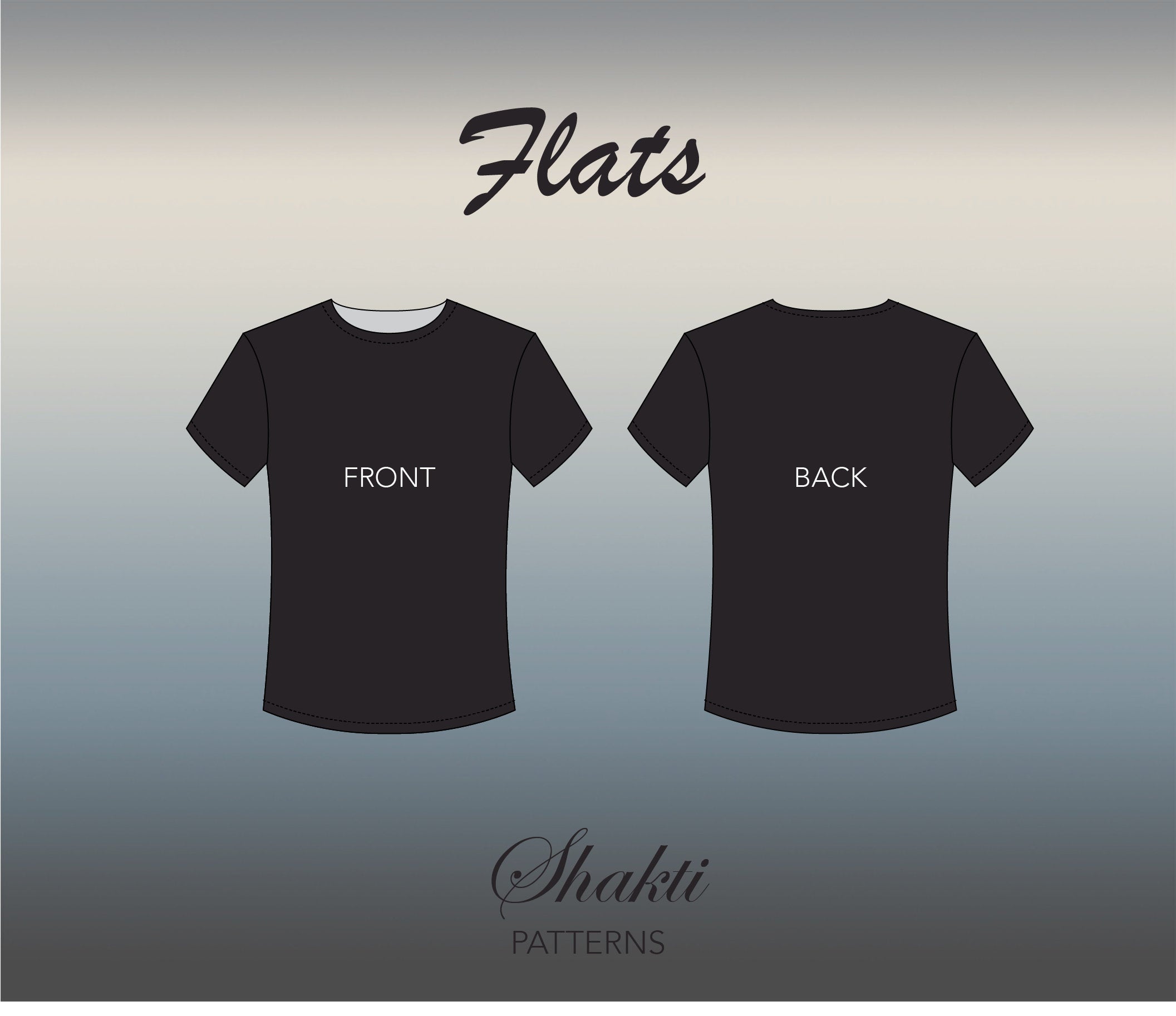 Plain black shirt outlet pattern