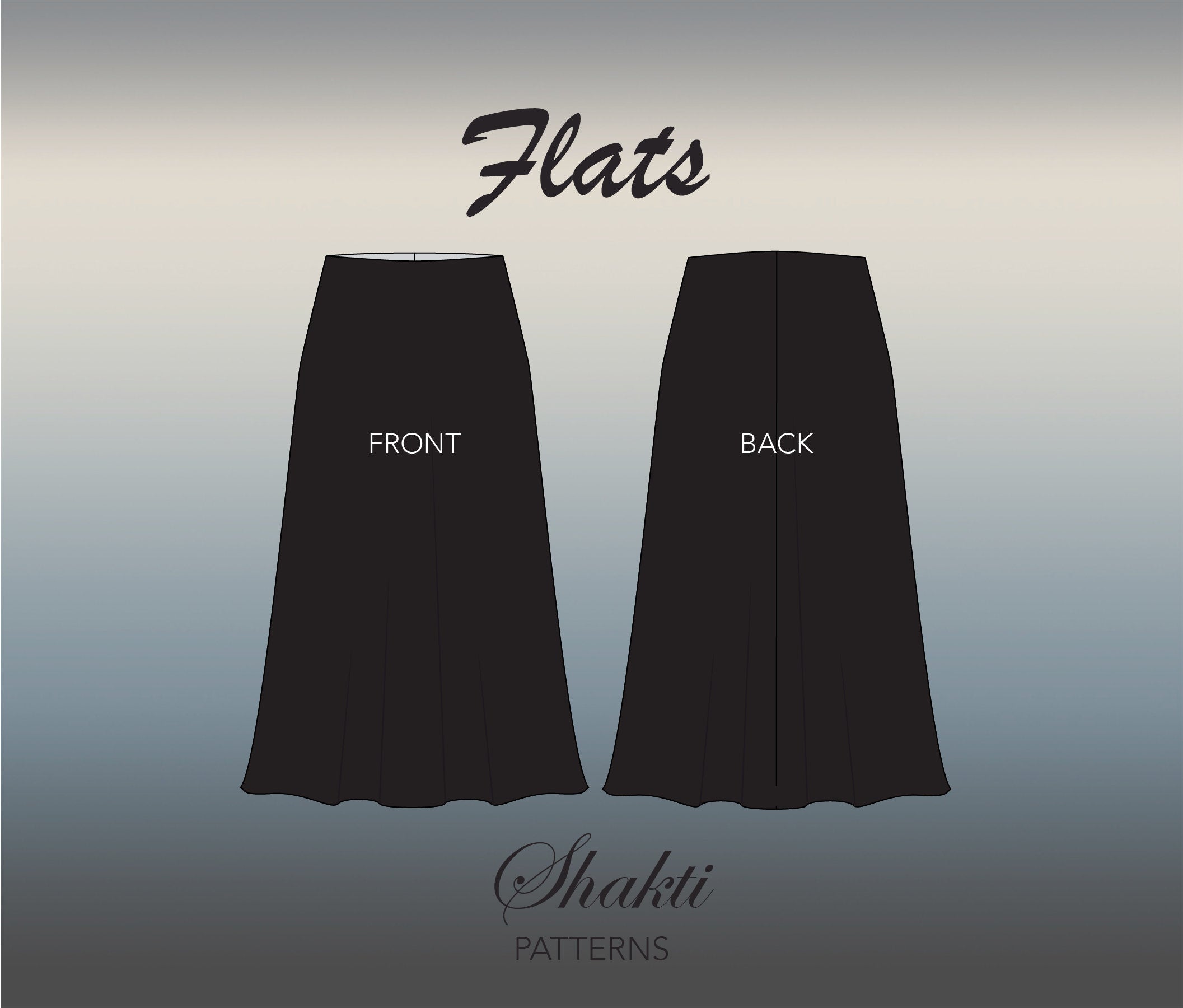 Midi Skirt Easy Sewing Pattern 8 Sizes XS 4XL Instant Download Shakti Patterns